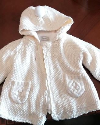 Cardigan Mayoral Newborn 12m 80cm panna cappuccio