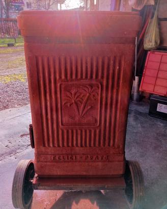 stufa vintage terracotta 