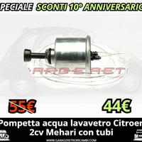 Pompetta acqua lavavetro Citroen 2cv Mehari + tubi