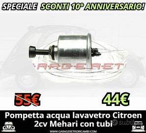 Pompetta acqua lavavetro Citroen 2cv Mehari + tubi