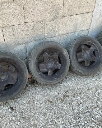 GOMME 185/55/15 E CERCHI IN FERRO LANCIA E FIAT