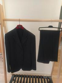 Completo  Pal Zileri, lana vergine, gessato blue