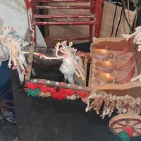 CARETTO SICILIANO CON CAVALLO IN LEGNO
