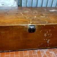 BAULE ANTICO ANNI 50/60 IN LEGNO