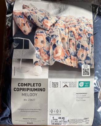 Completo copripiumino matrimoniale