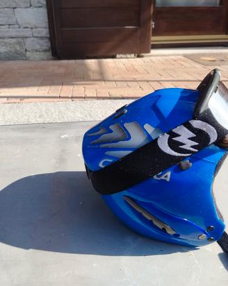 casco con maschera da sci 