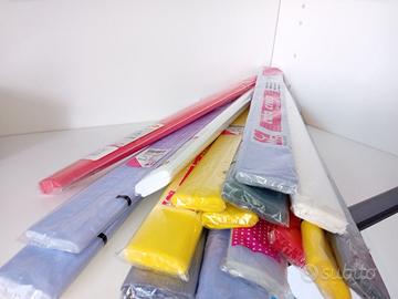 16 rotoli carta crespa vari colori