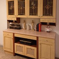 Credenza cucina arte povera+tavolo con 4 sedie