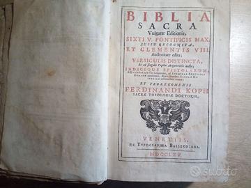 Bibbia “Biblia Sacra Vulgatae”