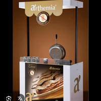 Crepiera elettrica con carrello nuova