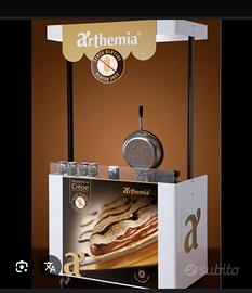 Crepiera elettrica con carrello nuova