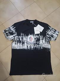 Maglietta Moncler nera Taglia L uomo