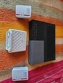 Tim Hub + Kit powerline e adattatore fibra