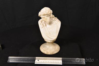 Busto Gesù Ecce Homo in marmo/alabastro