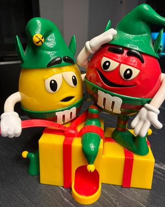 Dispenser M&M's Natalizio con Elfi di Natale