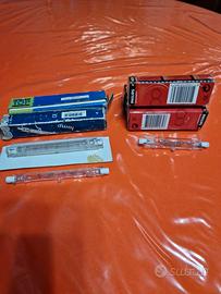 N. 8 luci alogene (4x1000w - 4x300w) ricambi