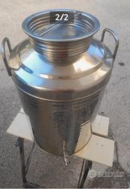 Contenitore olio acciaio inox 50 litri