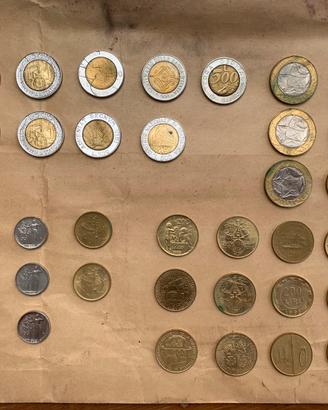 Monete lire svariati tagli