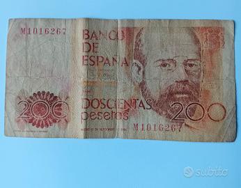 BANCONOTA SPAGNOLA 200 PESETAS