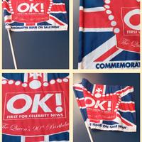 Bandierina 90 esimo Queen Elisabeth II originale 