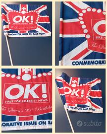 Bandierina 90 esimo Queen Elisabeth II originale 