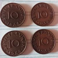 lotto 4 monete Germania Saarland 