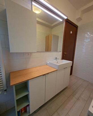 mobile bagno completo di lavandino e specchio