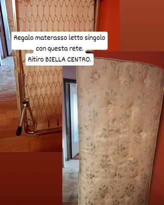 materasso più rete, come in foto.
