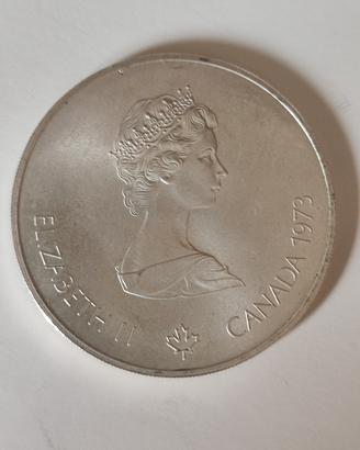 Moneta 5 dollari Elizabeth II CANADA 1973  1976