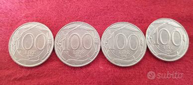monete da 100 lire medie