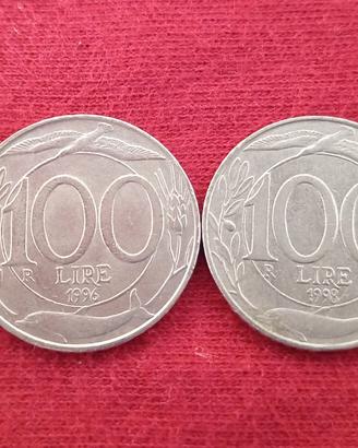 monete da 100 lire medie