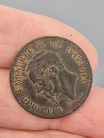 moneta 5 centesimi Vittorio Emanuele II 1861