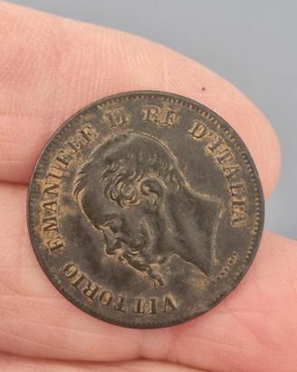 moneta 5 centesimi Vittorio Emanuele II 1861