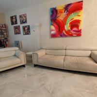 Divano Natuzzi e poltrona in pelle