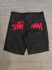 Jorts Workwear Stüssy-Nero/Pink-Taglia L