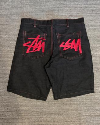 Jorts Workwear Stüssy-Nero/Pink-Taglia L
