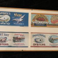 Ostriche gamberi: pubblicita’ USA  ediz. 1980