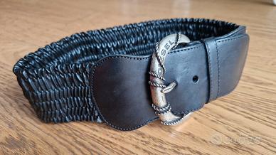 Diesel vintage cintura donna pelle nera taglia 80