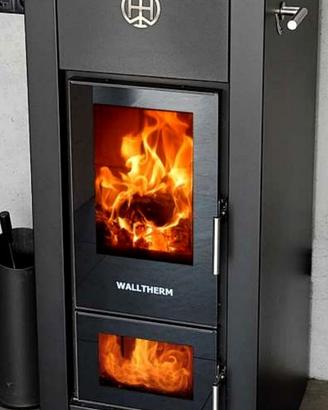 Termostufa a legna a fiamma inversa