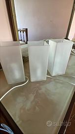 Lampade in vetro satinato