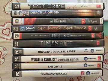 Lotto 10 Giochi PC DVD Retrogaming