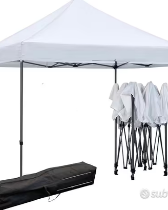 Gazebo 3x3m richiudibile per esterno fiera mercati