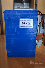 Batteria 52V 25Ah per E-Bike / Scooter elettrico –