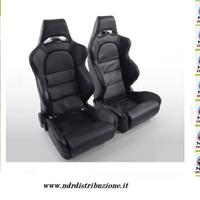 COPPIA SEDIOLINI SPORTIVI NERO BLACK STYLE