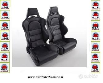 COPPIA SEDIOLINI SPORTIVI NERO BLACK STYLE