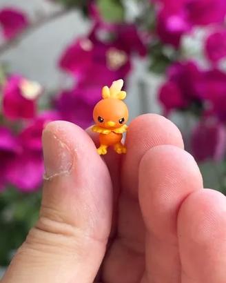 Pokémon figure Torchic / Poussifeu / Flemmli scale