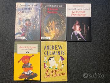 Lotto di 5 libri per ragazzi
