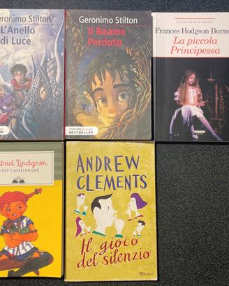 Lotto di 5 libri per ragazzi