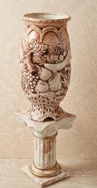 Grande vaso portaombrelli Capodimonte 48 cm