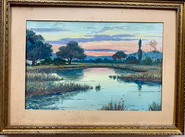 Laghetto cumano - Leon Giuseppe Buono (1887-1975)